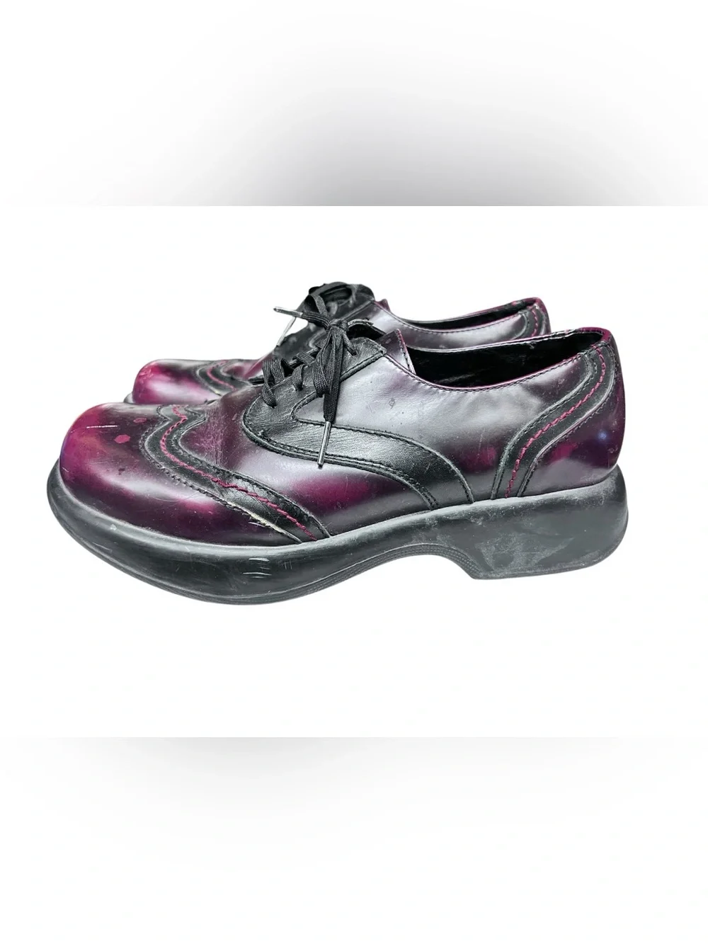 Dansko | Jazz Platform Wingtip Platform Oxford in Leather Size 41